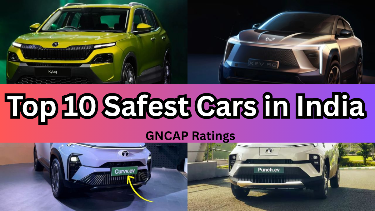 Top 10 Safest Cars in India 2025 – GNCAP Ratings & Price List